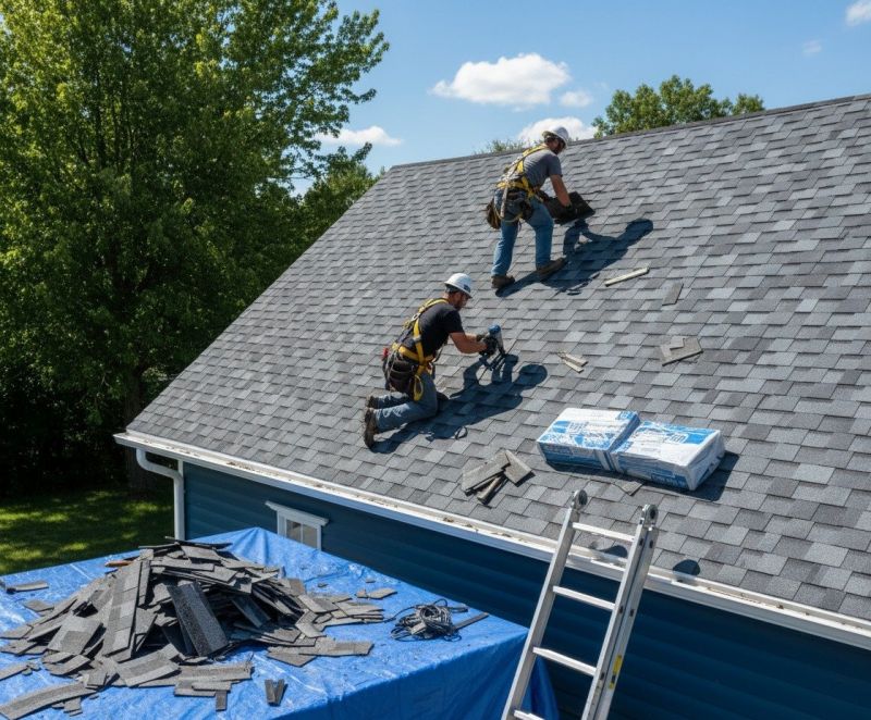 Asphalt Roof Replacement in Worcester, MA