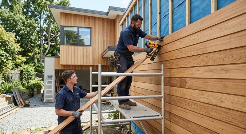 Hardwood Cladding Installation in Fairfield County, CT