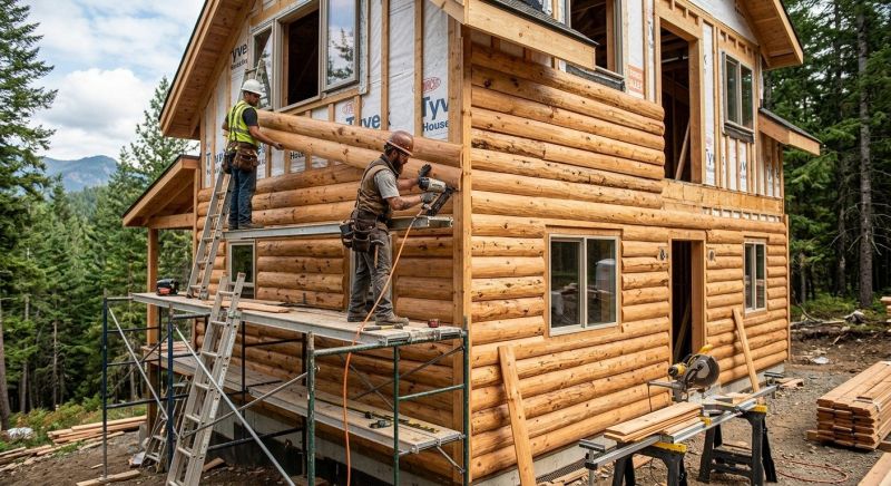 Log Home Siding Installation in Fairfield County, CT